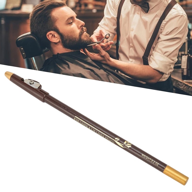 woobles Beard Pencil, Professional Beard Pencil Filler, Household Beard Pencil Liner Shaping Styling Tool, Grooming Kit Tracing Tool(Dark brown) - Image 5